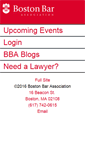 Mobile Screenshot of bostonbar.org