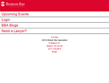 Tablet Screenshot of bostonbar.org